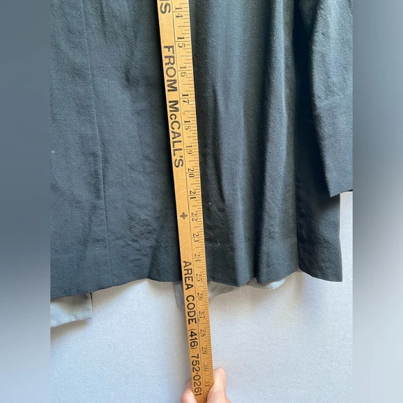 Anne Klein II wool 3/4 sleeve button blouse 18.5” PTP (S/M) - Picture 8 of 9